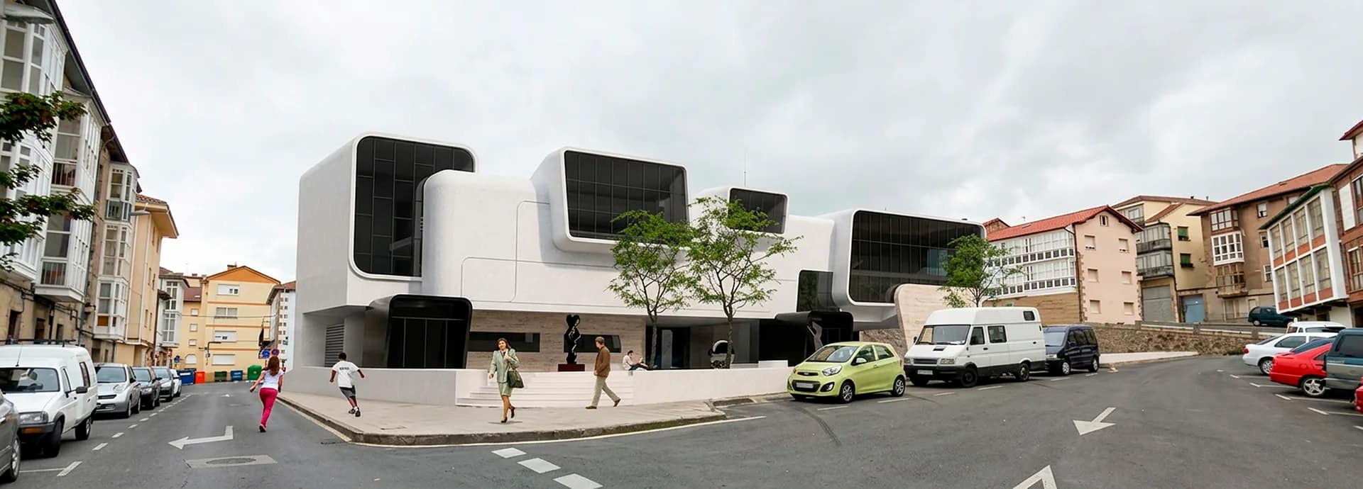 Centro cultural sobre el antiguo Mercado de Abastos de Reinosa: fotomontaje