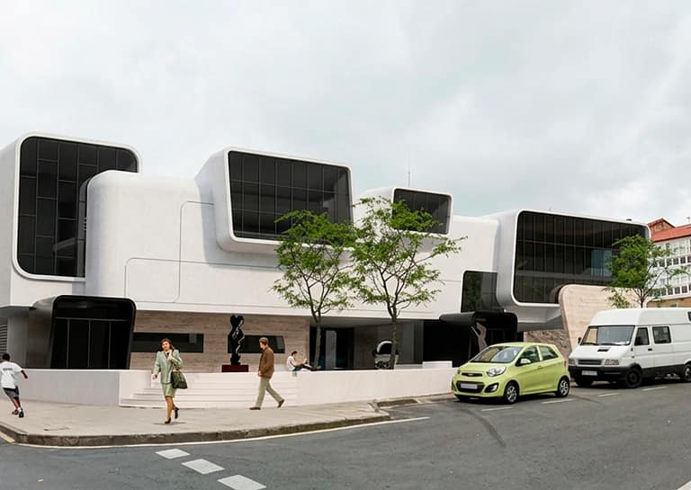 Centro cultural sobre el antiguo Mercado de Abastos de Reinosa: fotomontaje